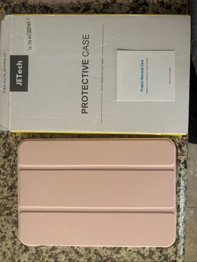 Jetech Rose Gold Tablet Case with Tri-Fold Stand